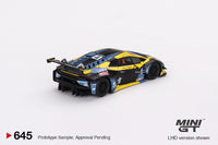 Mini GT 1/64 Lamborghini Huracán GT3 EVO #4 2022 Macau GP Macau GT Cup Phantom Pro Racing Black & Yellow