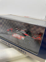 Ebbro 1/43 Nissan Motul Autech GT-R Super GT500 2015 Okayama Test n1 Black & Red