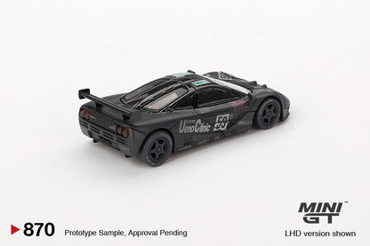 Mini GT 1/64 McLaren F1 GTR #59 1995 Le Mans 24Hr Winner Post-Race Weathered Black - MGT00870