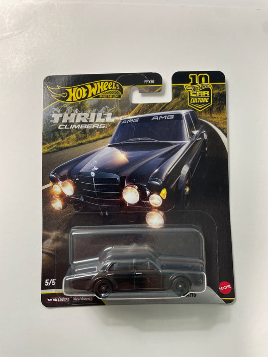 Hot Wheels 1/64 Car Culture Thrill Climbers Mercedes-Benz 300 Sel 6.8 AMG Black - JKF20