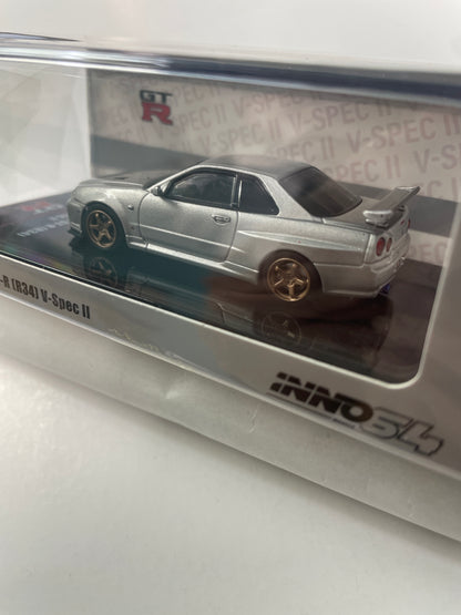 Inno64 1/64 Nissan Skyline GT-R (R34) V-Spec II Silver
