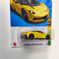 Hot Wheels 1/64 Automobili Pinninfarina Battista Yellow