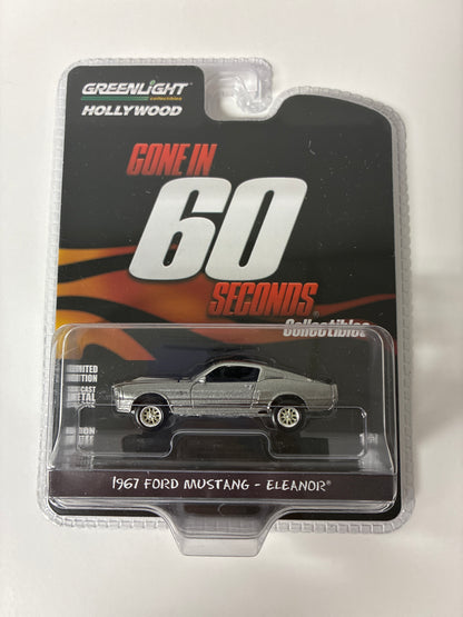 Greenlight Hollywood 1/64 Gone In 60 Seconds 1967 Ford Mustang - Eleanor Grey - 44742