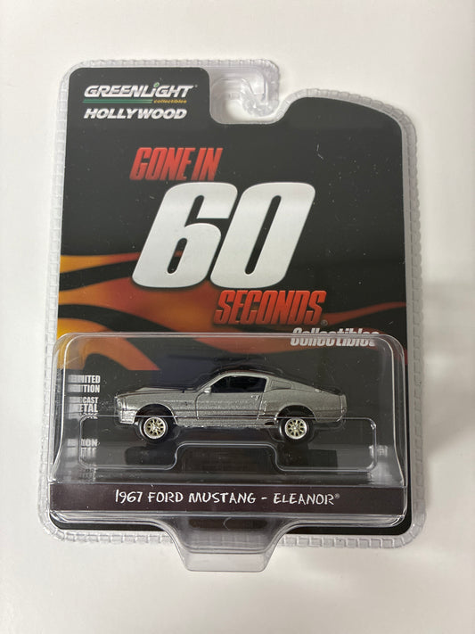 Greenlight Hollywood 1/64 Gone In 60 Seconds 1967 Ford Mustang - Eleanor Grey - 44742