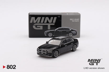 Mini GT 1/64 BMW i7 xDrive60 Black Sapphire