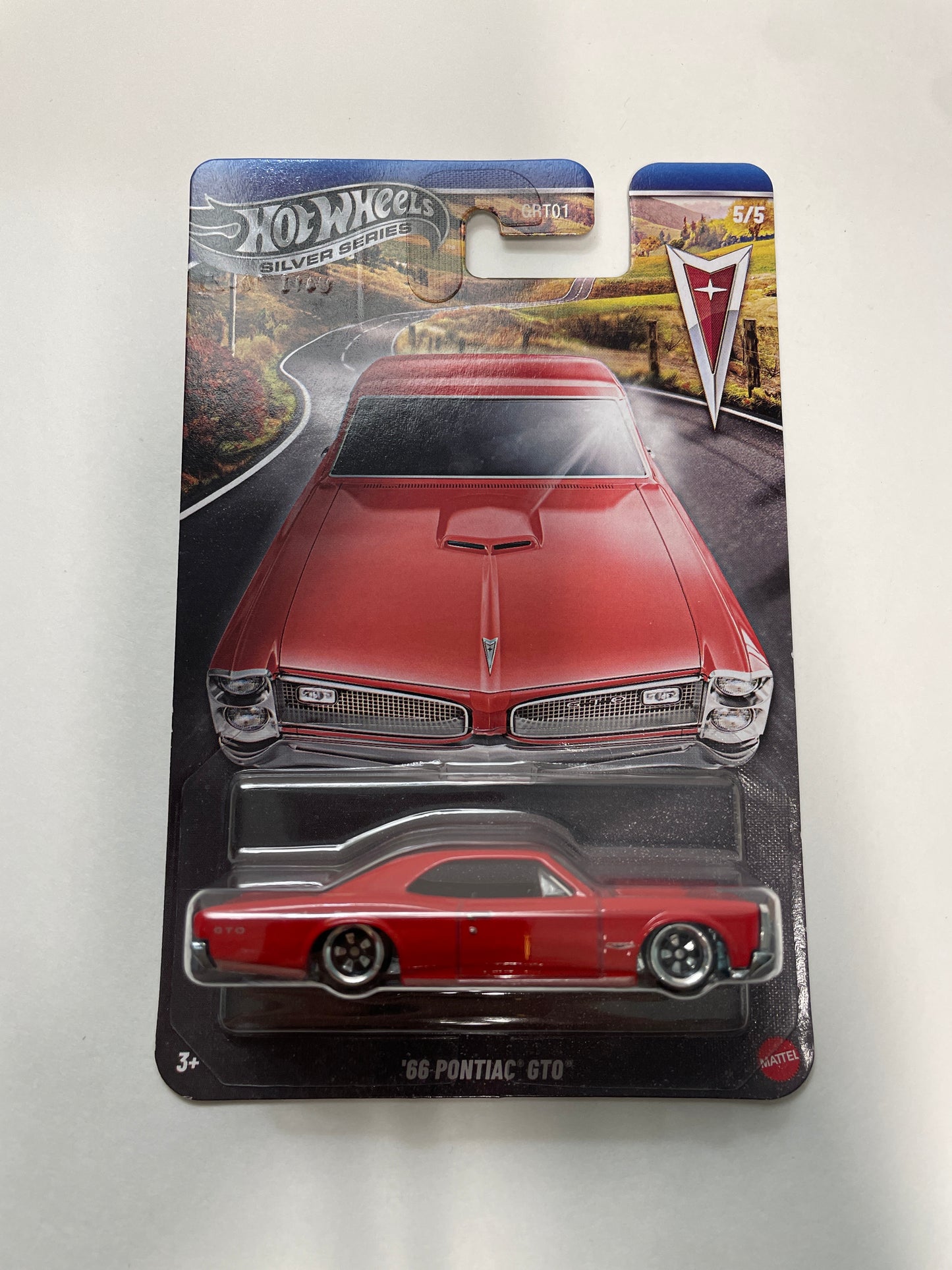 Hot Wheels 1/64 Silver Series Pontiac '66 Pontiac GTO Red - JKY14