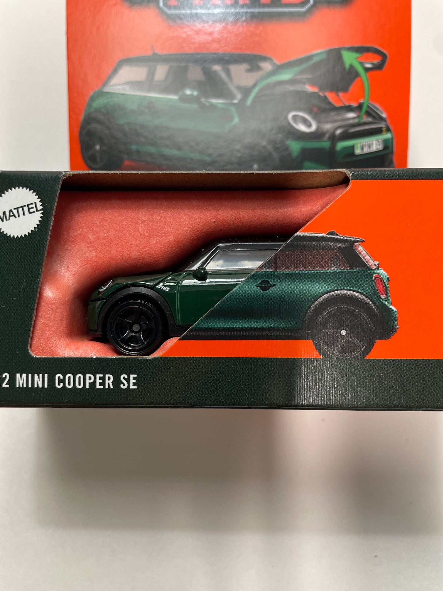 Matchbox 1/64 Moving Parts 2022 Mini Cooper SE Green