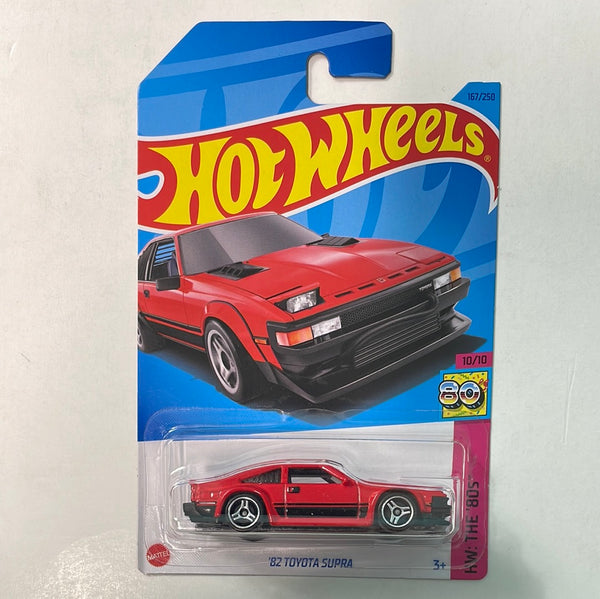 Hot Wheels 1/64 ‘82 Toyota Supra Red - Damaged Card