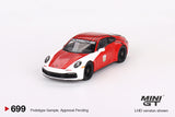 Mini GT 1/64 Porsche 911 (992) Carrera S Safety Car 2023 IMSA Daytona 24 Hrs Red & White