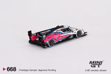 Mini GT 1/64 Acura ARX-06 GTP #60  2023 IMSA Daytona 24 Hrs  Winner Meyer Shank Racing  White & Black