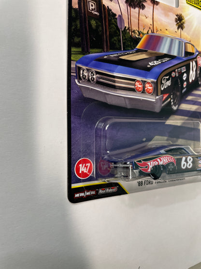 Hot Wheels 1/64 2026 Boulevard Mix G '69 Ford Torino Talladega Blue - JHW28