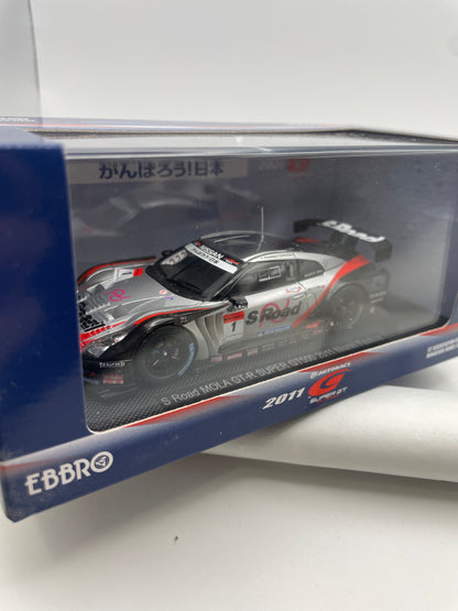 Ebbro 1/43 Nissan Super GT500 S Road Mola GT-R Nismo Festival n1 Silver & Black