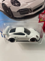 Hot Wheels 1/64 Porsche 911 GT3 RS White - Damaged Card