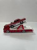 *Loose* Hot Wheels 1/64 Premium Car Culture Team Transport ‘65 Mercury Comet Cyclone w/ Ford C-800 Red & White