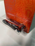 Hot Wheels 1/64 Orange & Blue Custom Cadillac Fleetwood Black & Orange - Damaged Card