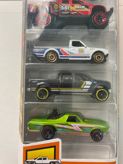 Hot Wheels 1/64 5 Pack Hot Trucks - Damaged Box