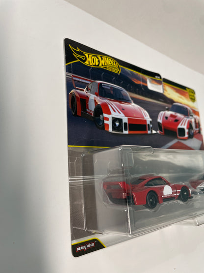 Hot Wheels 1/64 Premium Car Culture 2 Pack Porsche 935 & 2018 Porsche 935 Red - JHW51