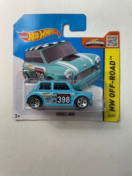 Hot Wheels 1/64 Morris Mini Short Card Blue