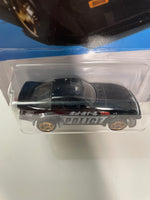 Hot Wheels 1/64 Mazda RX-7 Police Black - Damaged Card