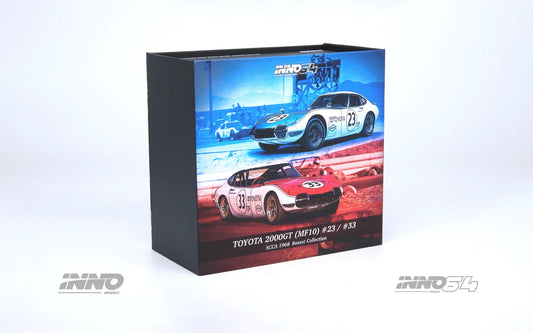 Inno64 1/64 Toyota 2000GT (MF 10) #23/ #33 SCCA 1968 Box Set Collection ( 2 cars) - IN64-2000GT-SCCA68-BS