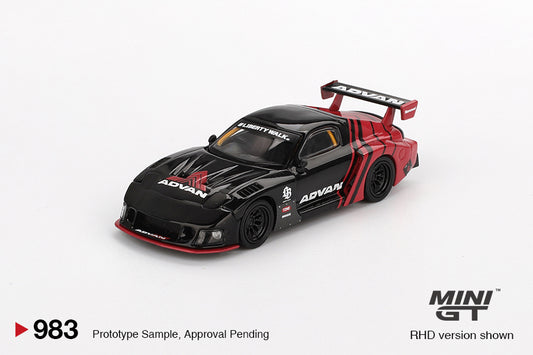 Mini GT 1/64 Mazda RX-7 LB-Super Silhouette Advan Red & Black