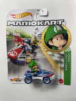 Hot Wheels 1/64 Mario Kart Baby Luigi w/ Sneeker Blue