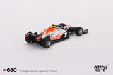 Mini GT 1/64 Red Bull RB16B #33 Max Verstappen 2021 Turkish Grand Prix 2nd Place White