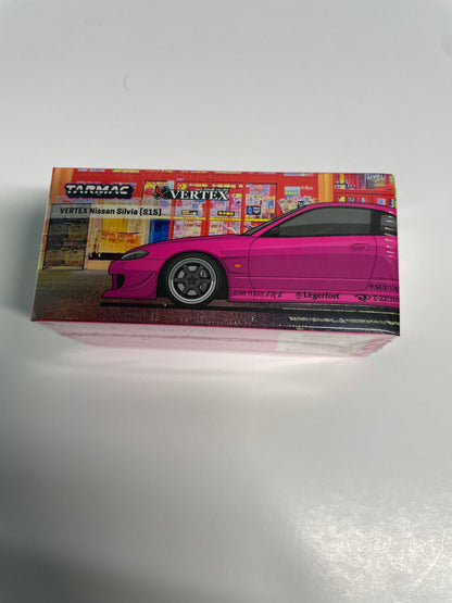 Tarmac Works 1/64 VERTEX Nissan Silvia S15 Pink Metallic - GLOBAL64
