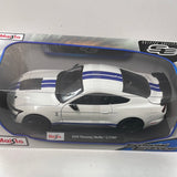 1/18 Maisto 2020 Mustang Shelby GT500 White & Blue