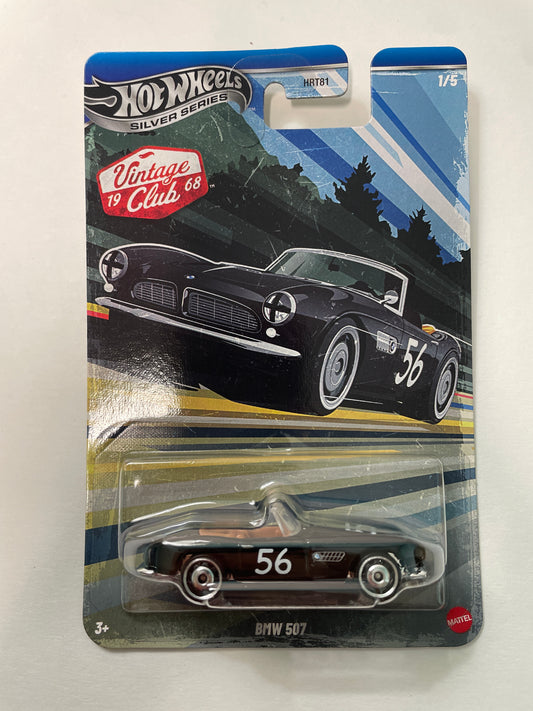 Hot Wheels 1/64 Silver Series Vintage Club 1968 BMW 507 Black - JKY26