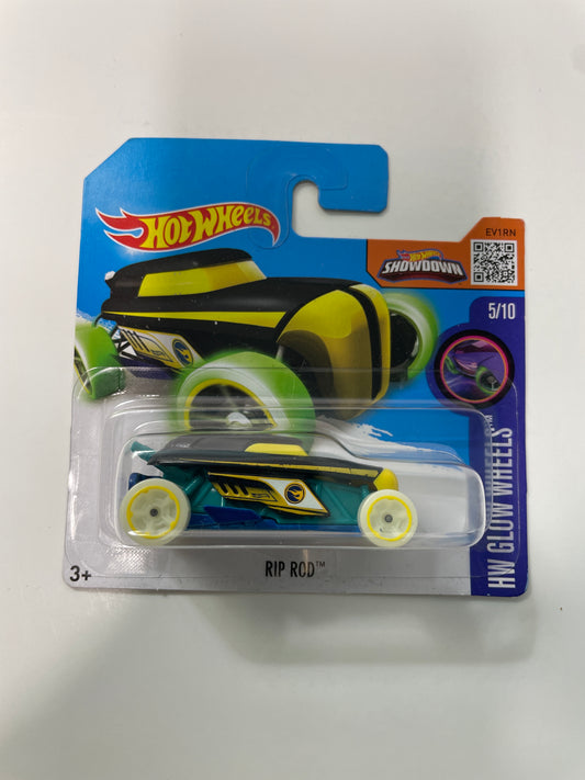 Hot Wheels 1/64 Treasure Hunt Short Card Rip Rod Black & Blue