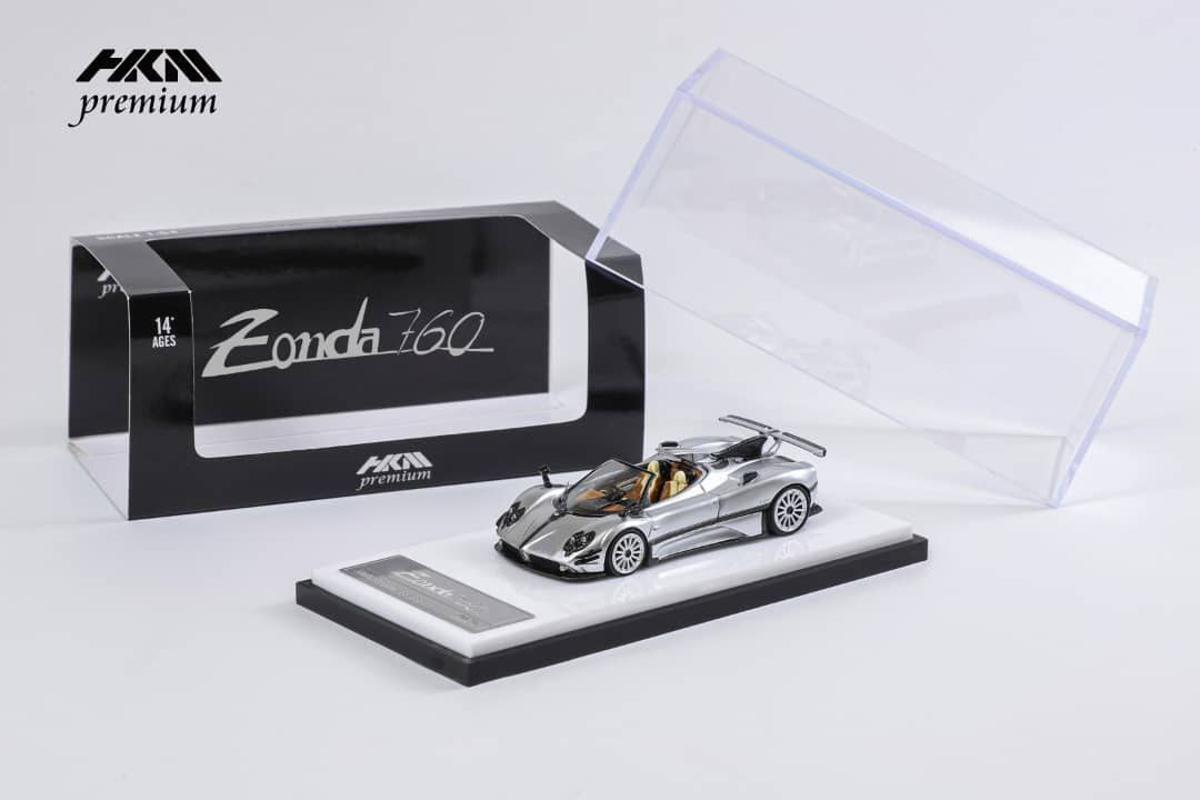 HKM 1/64 Pagani Zonda 760 Silver