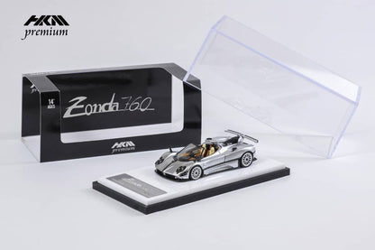 HKM 1/64 Pagani Zonda 760 Silver