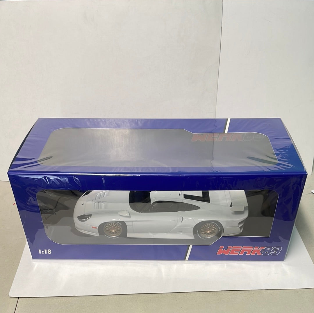 1/18 Werk83 Porsche 911 GT1 Plain Body Edition White 1997