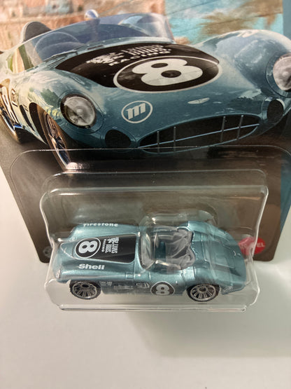 Matchbox 1/64 Super Cars Series 1956 Aston Martin DBR1 Blue - JJR51 - Damaged Box