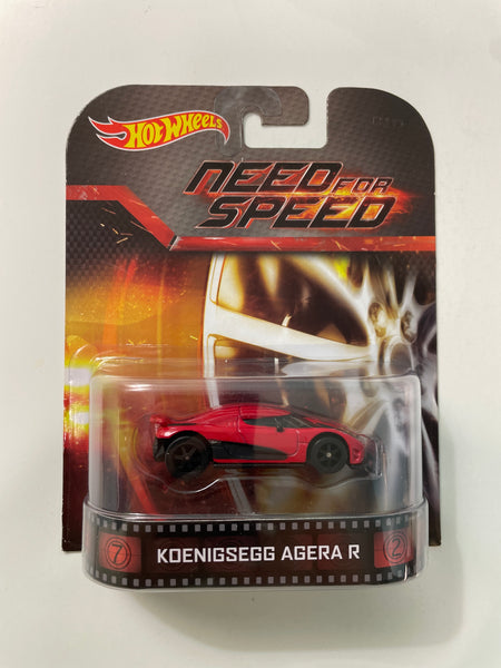 Hot Wheels 1/64 Entertainment Need For Speed Koenigsegg Agera R Red