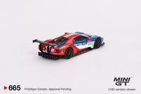 Mini GT 1/64 Ford GT LMGTE PRO 2019 24 Hrs of Le Mans Ford Chip Ganassi Team 4 Cars Set