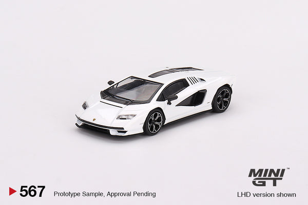 Mini GT 1/64 Lamborghini Countach LPI 800-4 Bianco Siderale White