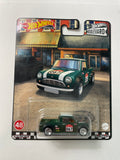 Hot Wheels 1/64 Boulevard ‘67 Austin Mini Pickup Green - Damaged Card