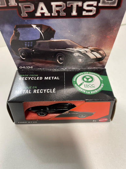 Matchbox 1/64 Moving Parts Ford GT40 Black - JND35 - Damaged Box