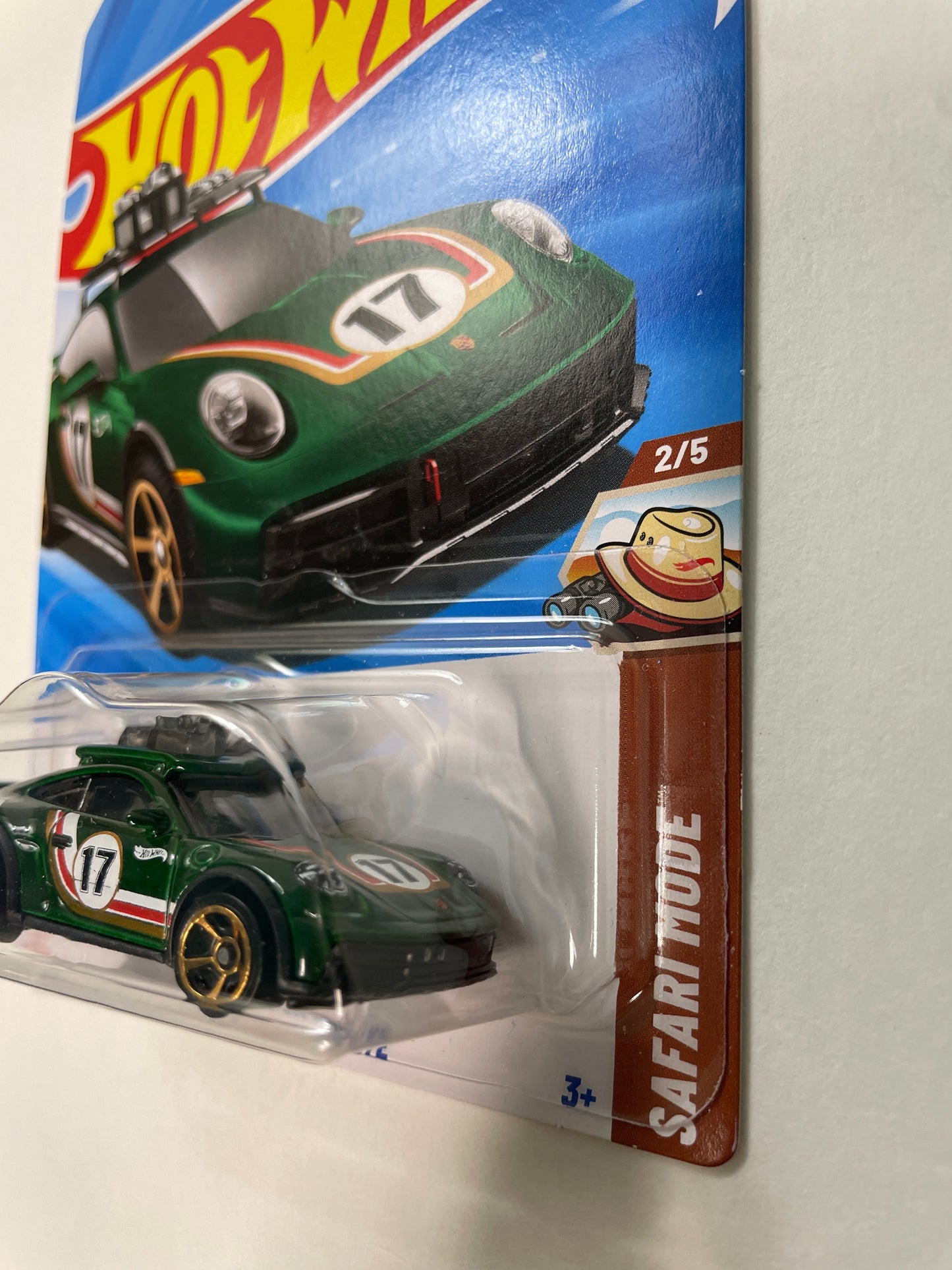 Hot Wheels 1/64 Porsche 911 Rallye #17 Green