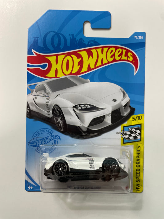 Hot Wheels 1/64 ‘20 Toyota GR Supra White Pandem - Damaged Box