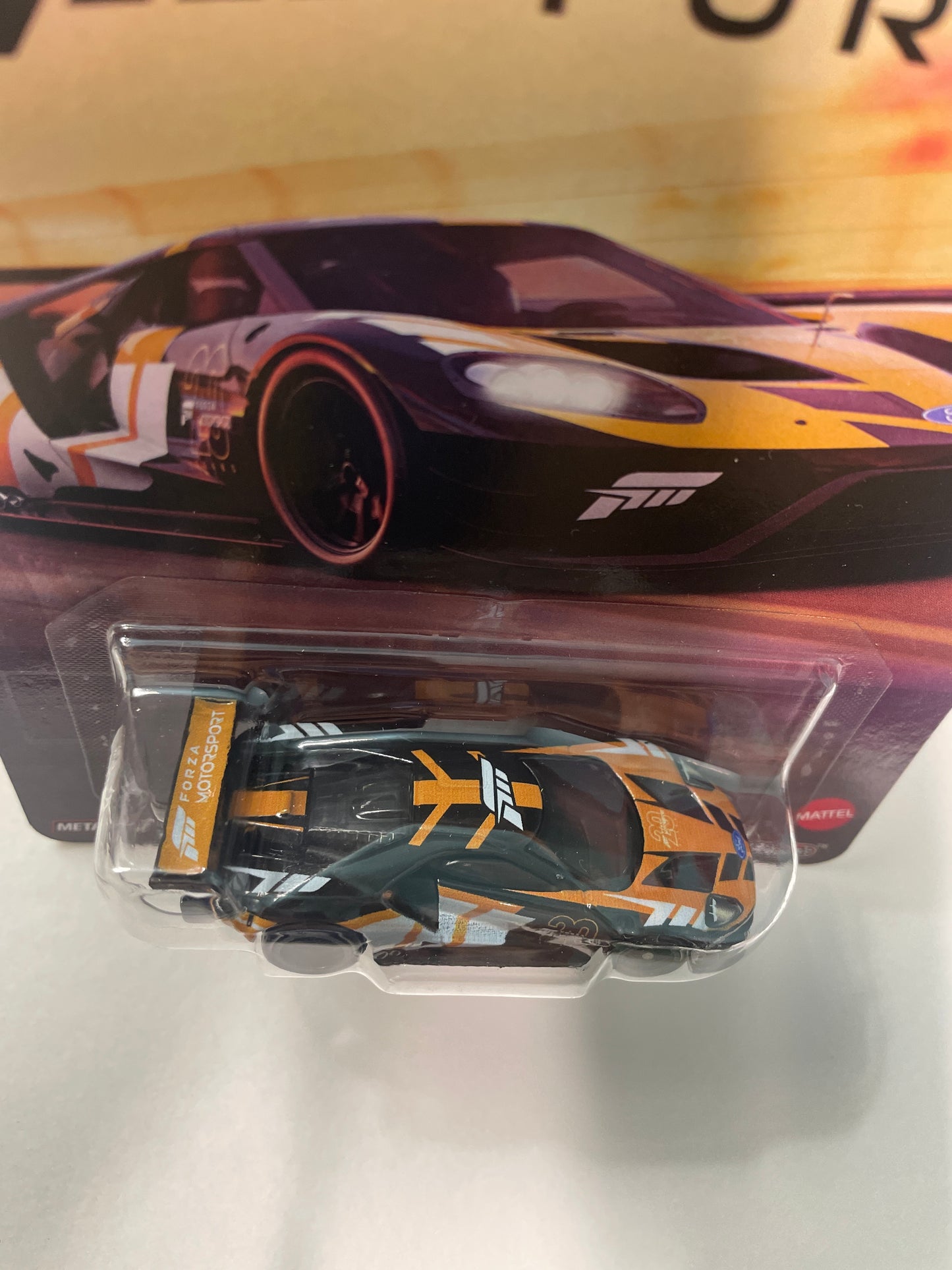 Hot Wheels 1/64 Pop Culture Forza 2016 Ford GT Race/Course Black & Orange