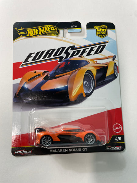 Hot Wheels 1/64 Car Culture Euro Speed McLaren Solus GT Orange
