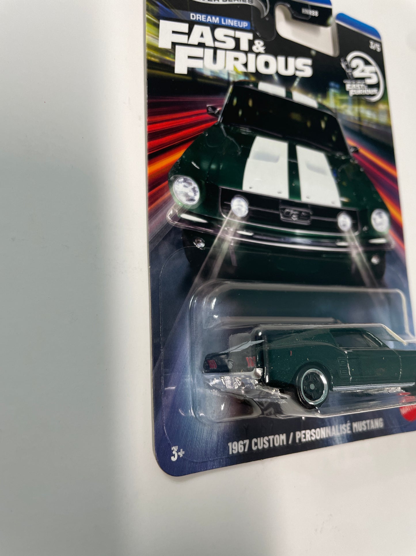 Hot Wheels 1/64 Silver Series Dream Lineup Fast & Furious 1967 Custom/ Personnalisé Ford Mustang Green - JNK49