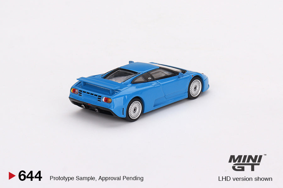 Mini GT 1/64 Bugatti EB110 GT Blu Bugatti Blue