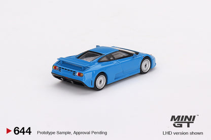 Mini GT 1/64 Bugatti EB110 GT Blu Bugatti Blue