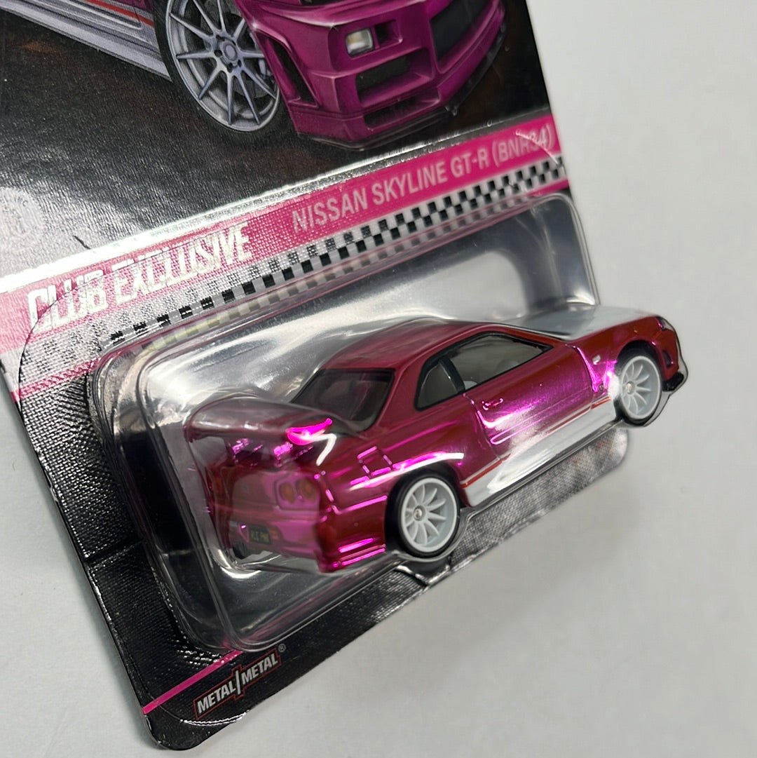 Hot Wheels RLC Nissan Skyline GT-R (BNR34) Pink