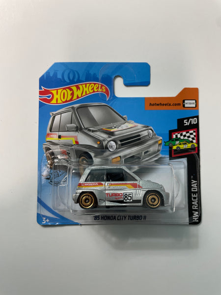 Hot Wheels 1/64 ‘85 Honda City Turbo II Short Card Silver - Damaged Card