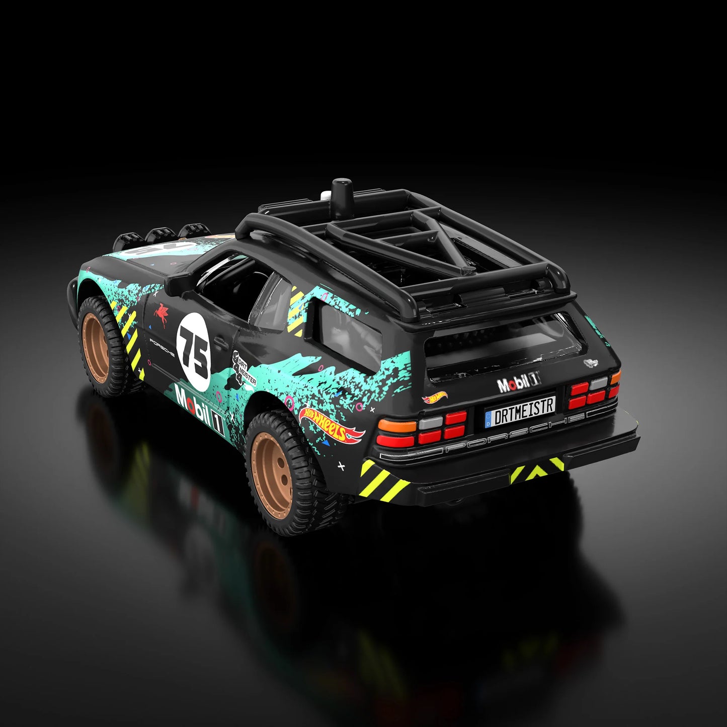 Hot Wheels 1/64 Mobil 1 Porsche 944 Dirtmeister Black (Read description)